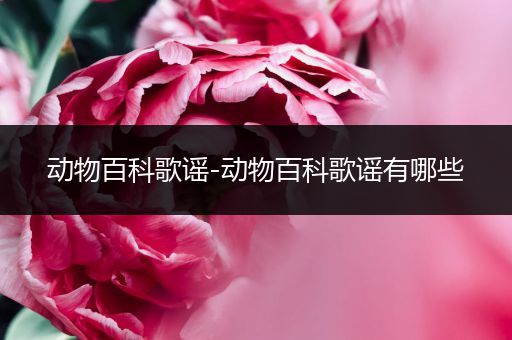 动物百科歌谣-动物百科歌谣有哪些