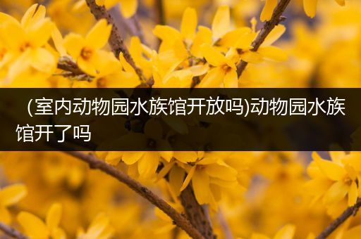 （室内动物园水族馆开放吗)动物园水族馆开了吗
