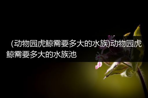 （动物园虎鲸需要多大的水族)动物园虎鲸需要多大的水族池