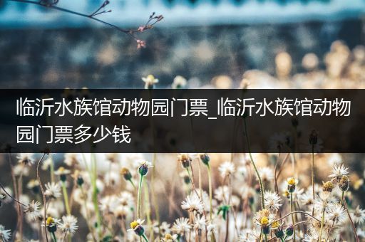 临沂水族馆动物园门票_临沂水族馆动物园门票多少钱
