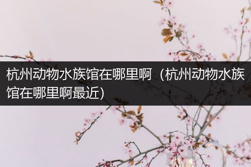 杭州动物水族馆在哪里啊（杭州动物水族馆在哪里啊最近）