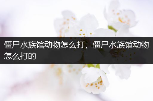 僵尸水族馆动物怎么打，僵尸水族馆动物怎么打的