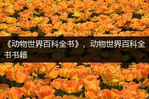 《动物世界百科全书》，动物世界百科全书书籍