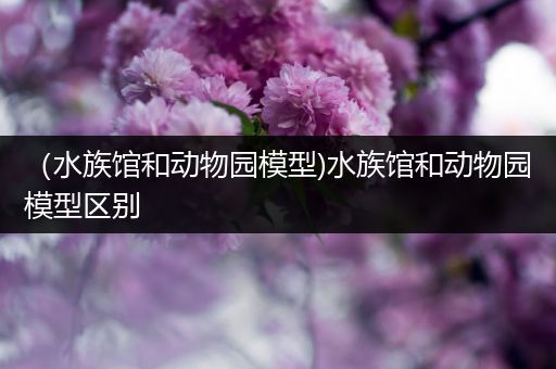 （水族馆和动物园模型)水族馆和动物园模型区别