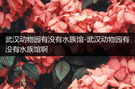 武汉动物园有没有水族馆-武汉动物园有没有水族馆啊
