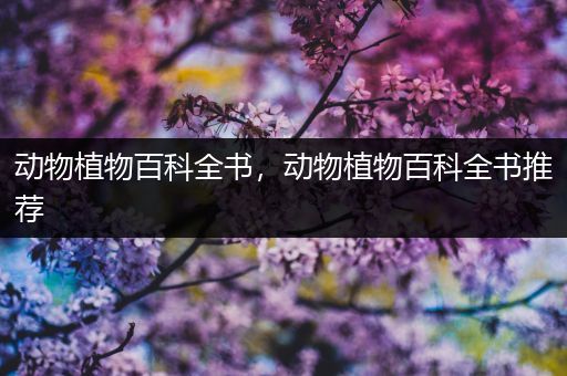 动物植物百科全书，动物植物百科全书推荐
