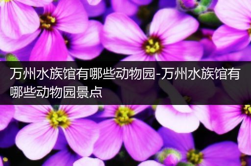 万州水族馆有哪些动物园-万州水族馆有哪些动物园景点