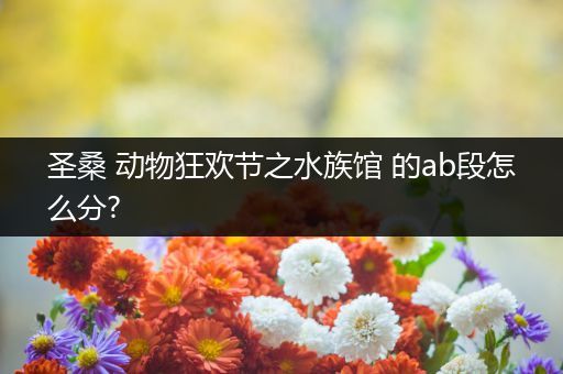 圣桑 动物狂欢节之水族馆 的ab段怎么分?