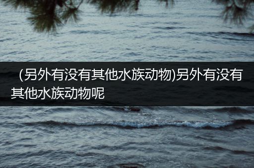 （另外有没有其他水族动物)另外有没有其他水族动物呢