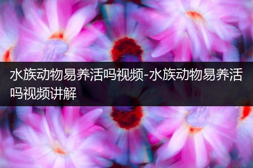 水族动物易养活吗视频-水族动物易养活吗视频讲解