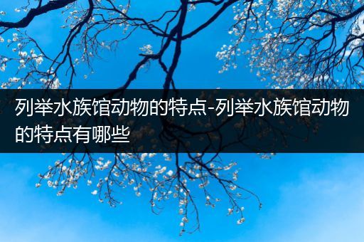列举水族馆动物的特点-列举水族馆动物的特点有哪些