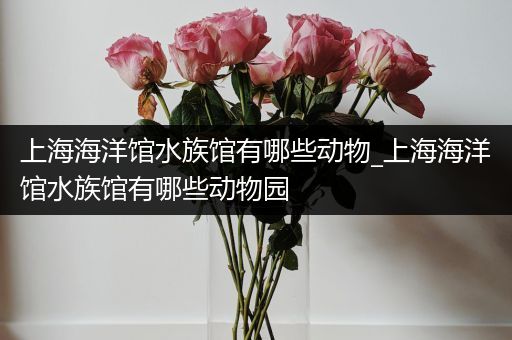 上海海洋馆水族馆有哪些动物_上海海洋馆水族馆有哪些动物园