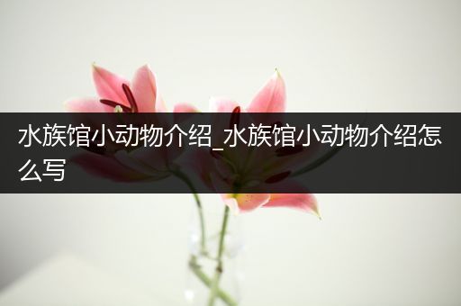 水族馆小动物介绍_水族馆小动物介绍怎么写