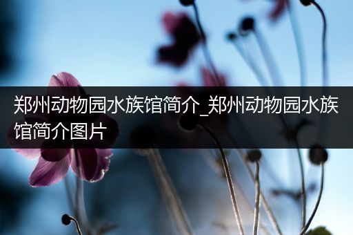 郑州动物园水族馆简介_郑州动物园水族馆简介图片
