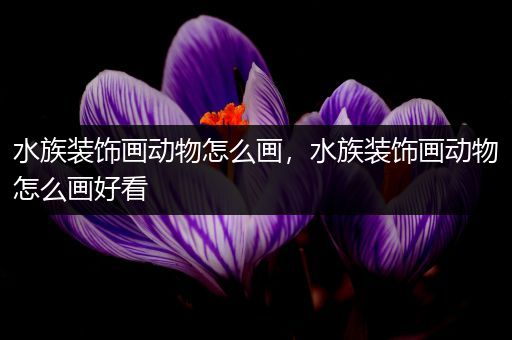 水族装饰画动物怎么画，水族装饰画动物怎么画好看
