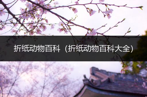折纸动物百科（折纸动物百科大全）