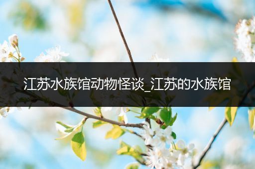 江苏水族馆动物怪谈_江苏的水族馆