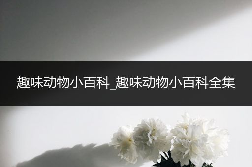 趣味动物小百科_趣味动物小百科全集