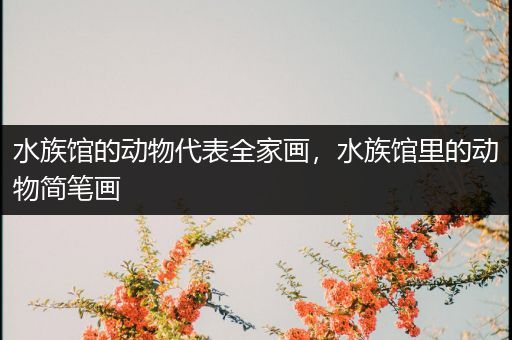 水族馆的动物代表全家画，水族馆里的动物简笔画