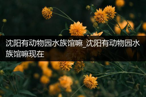 沈阳有动物园水族馆嘛_沈阳有动物园水族馆嘛现在