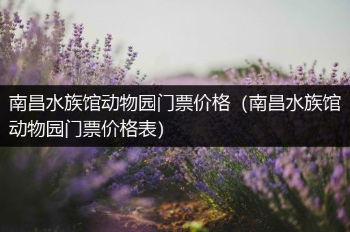 南昌水族馆动物园门票价格（南昌水族馆动物园门票价格表）