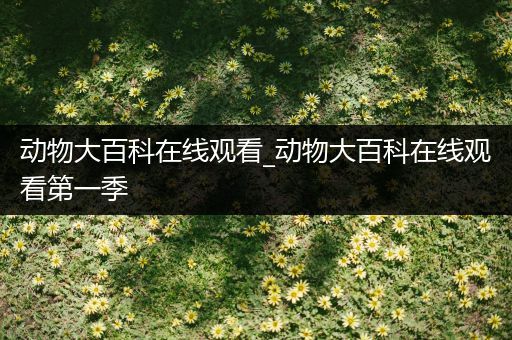 动物大百科在线观看_动物大百科在线观看第一季