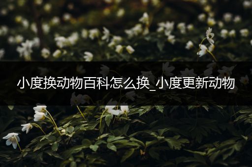 小度换动物百科怎么换_小度更新动物