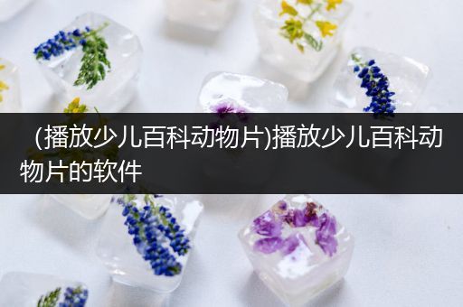 （播放少儿百科动物片)播放少儿百科动物片的软件