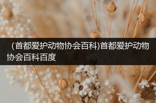 （首都爱护动物协会百科)首都爱护动物协会百科百度