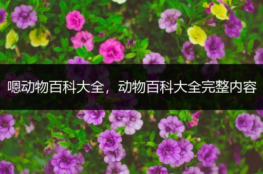 嗯动物百科大全，动物百科大全完整内容