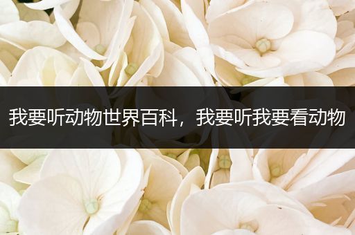 我要听动物世界百科，我要听我要看动物