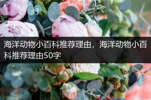 海洋动物小百科推荐理由，海洋动物小百科推荐理由50字