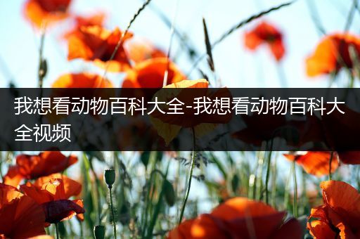 我想看动物百科大全-我想看动物百科大全视频