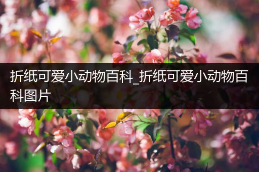 折纸可爱小动物百科_折纸可爱小动物百科图片