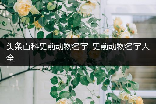 头条百科史前动物名字_史前动物名字大全