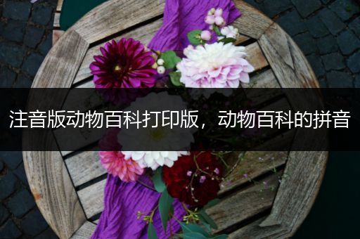 注音版动物百科打印版，动物百科的拼音