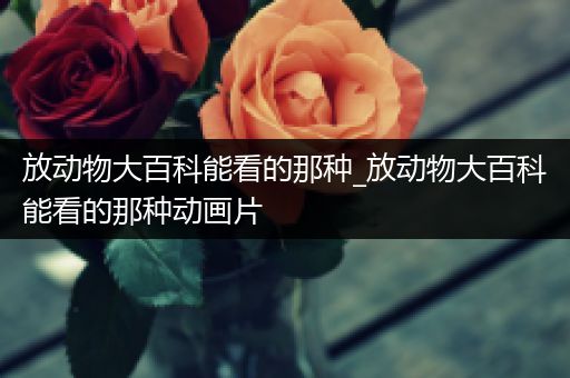 放动物大百科能看的那种_放动物大百科能看的那种动画片