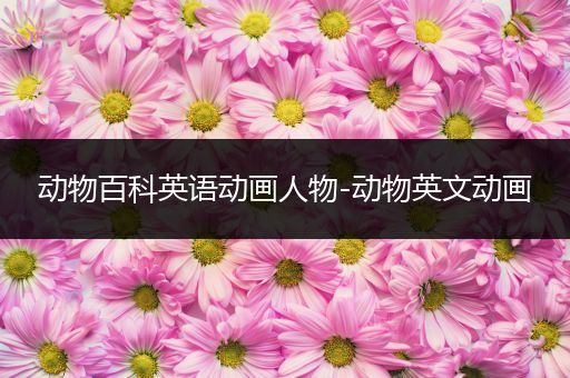 动物百科英语动画人物-动物英文动画