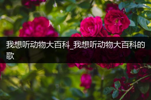 我想听动物大百科_我想听动物大百科的歌