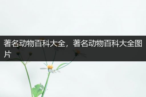 著名动物百科大全，著名动物百科大全图片