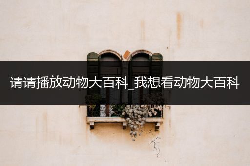 请请播放动物大百科_我想看动物大百科